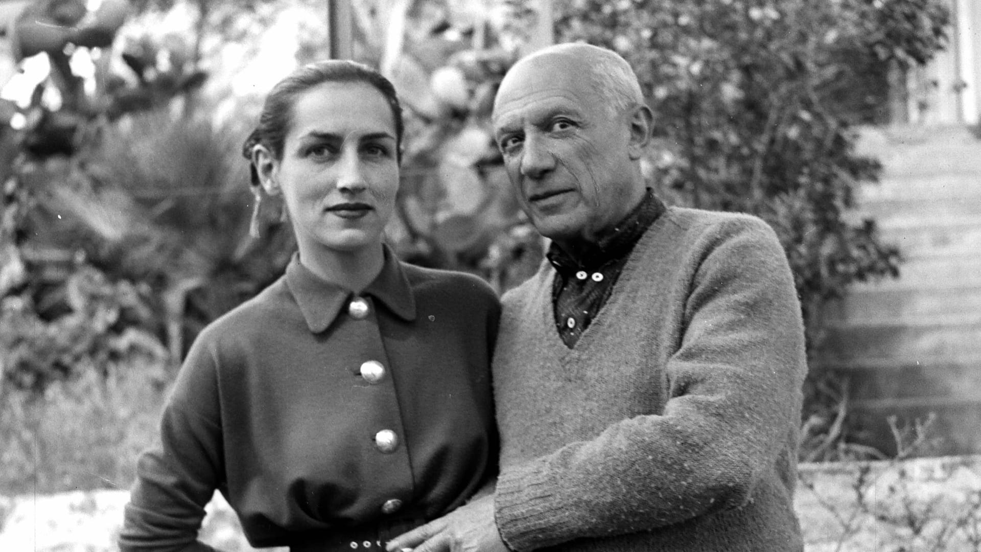1951: Pablo Picasso und Francoise Gilot. 1951: Pablo Picasso und Francoise Gilot.