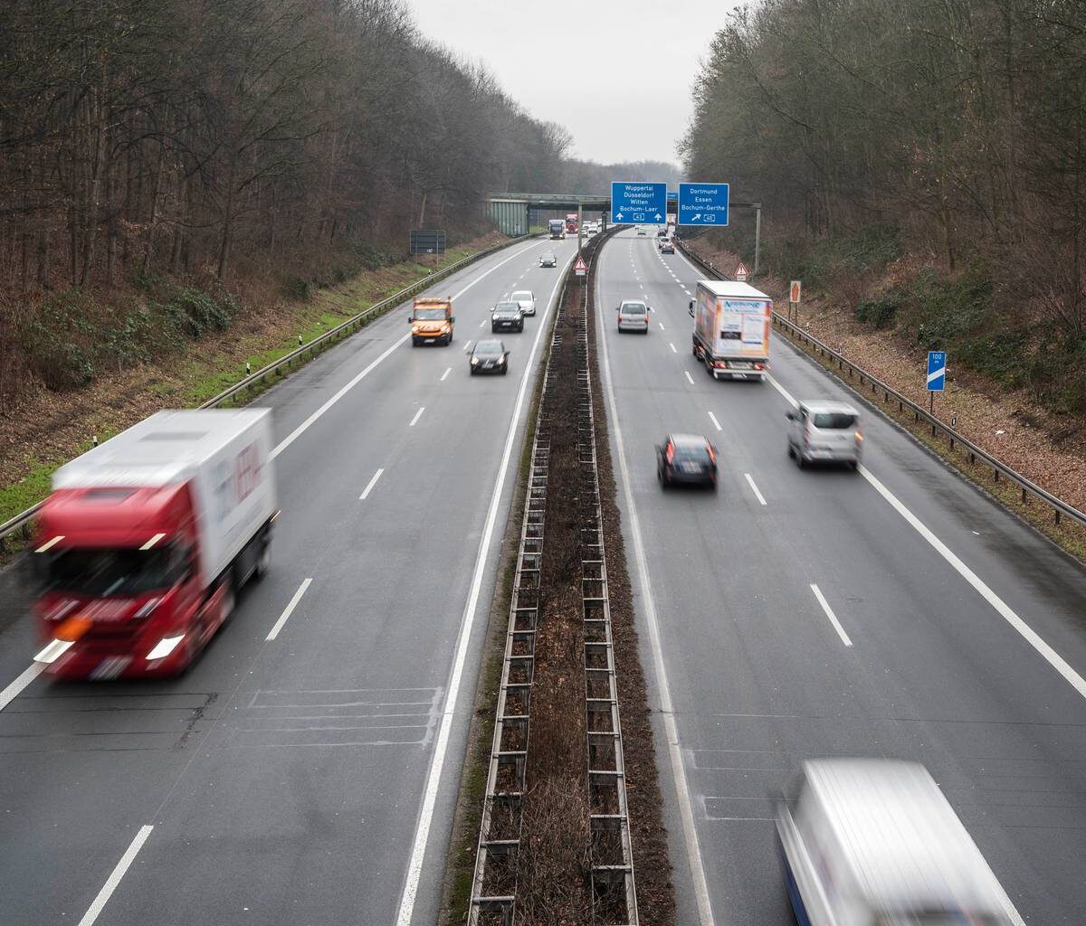 Sperrung auf der A43 in Bochum