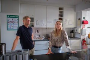  Michael Lampa und Luzie Gebhardt vom Diakonischen Werk Köln und Region.