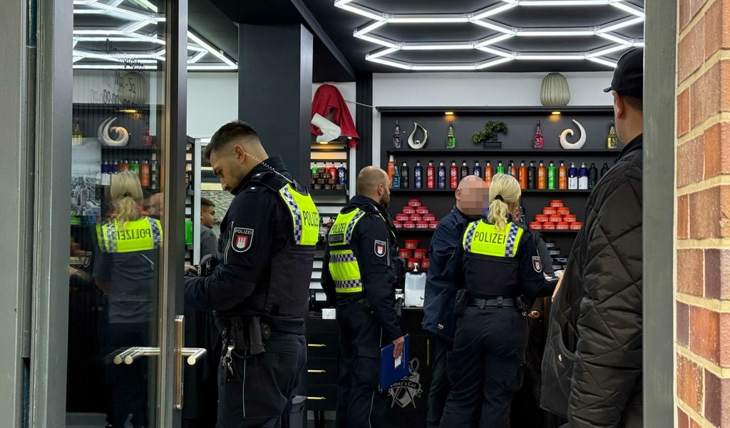Razzia in Barber-Shops in Hamburg