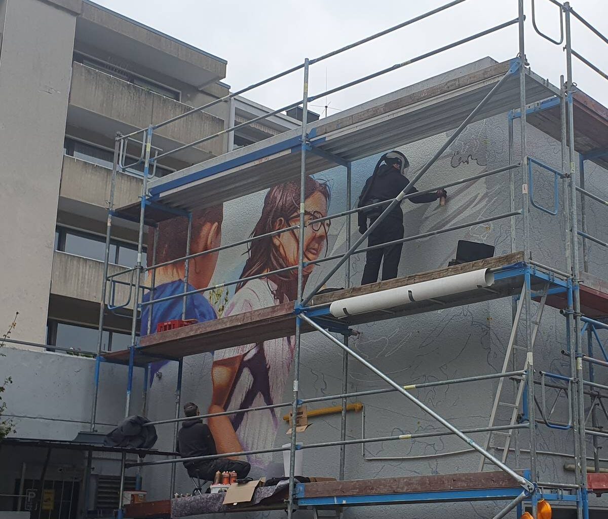 Oberbarmen: Neues Wandgemälde entsteht - Radio Wuppertal