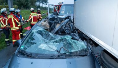 A1 bei Hamburg: Auffahrunfall – drei Verletzte, langer Stau