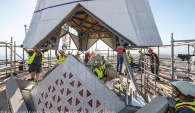 Kirchturm der Sagrada Familia in Barcelona