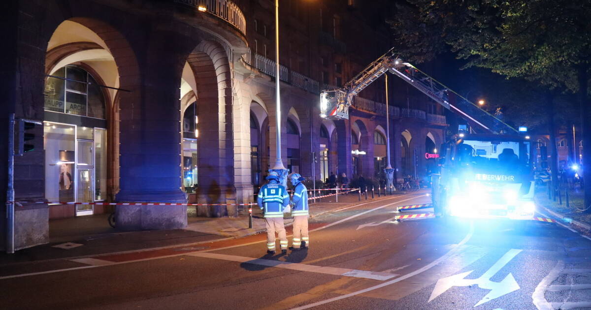 Mannheim: Großeinsatz wegen Rauchentwicklung im Bereich Wasserturm - Polizeiberichte aus Rhein-Neckar-Odenwald