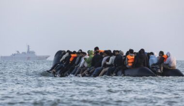 Migranten beim Versuch, den Ärmelkanal zu überqueren