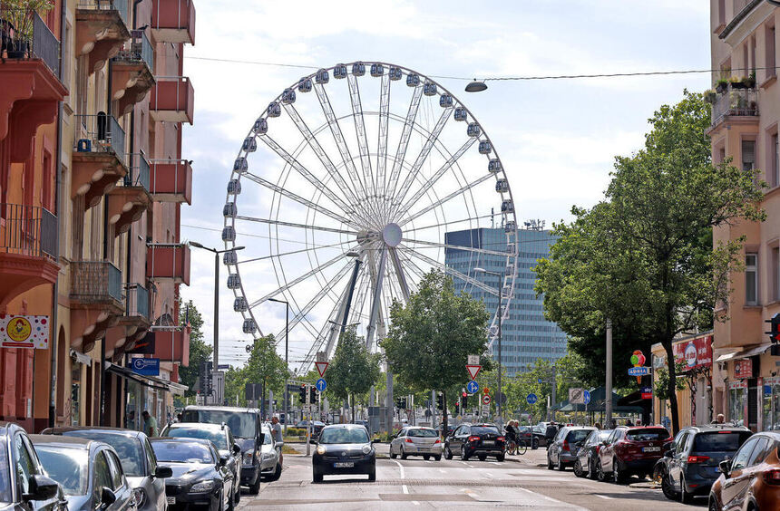 Das Mannheimer Riesenrad hat den richtigen Weg am Alten Meßplatz gewiesen
