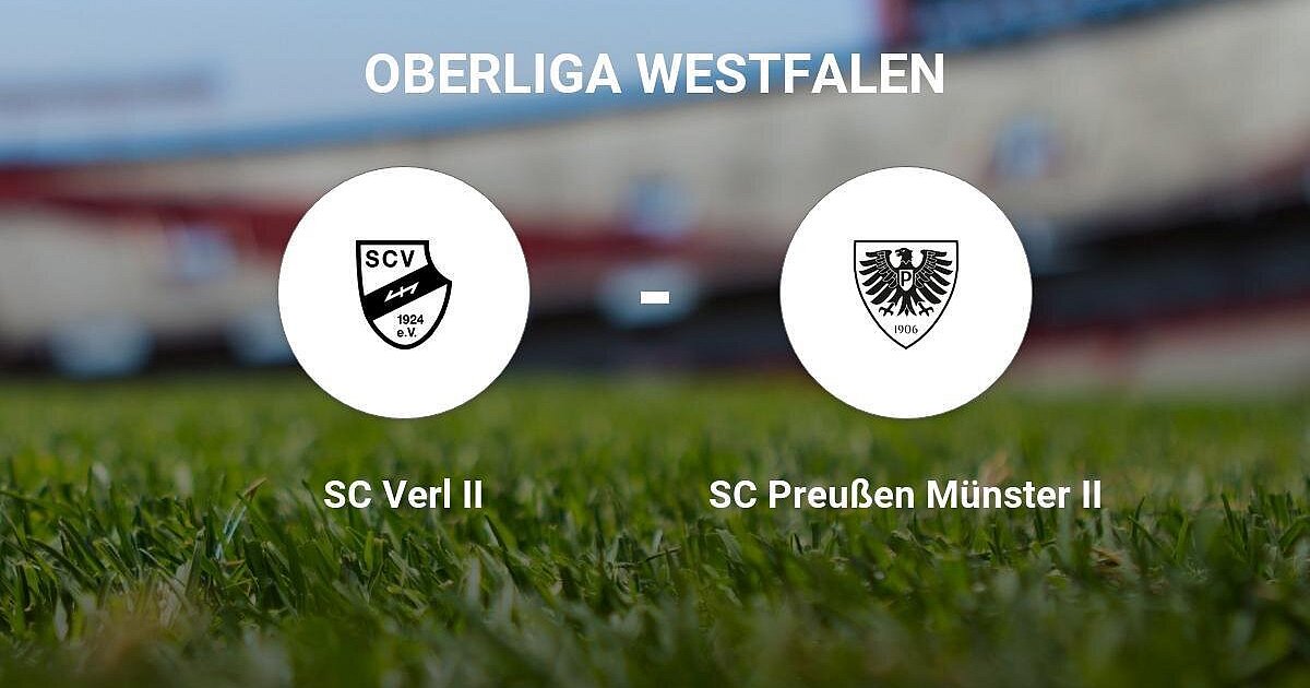 Das Match zwischen dem SC Verl II und dem SC Preußen Münster II endet unentschieden