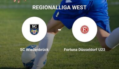 Heimsieg für SC Wiedenbrück gegen Fortuna Düsseldorf U23