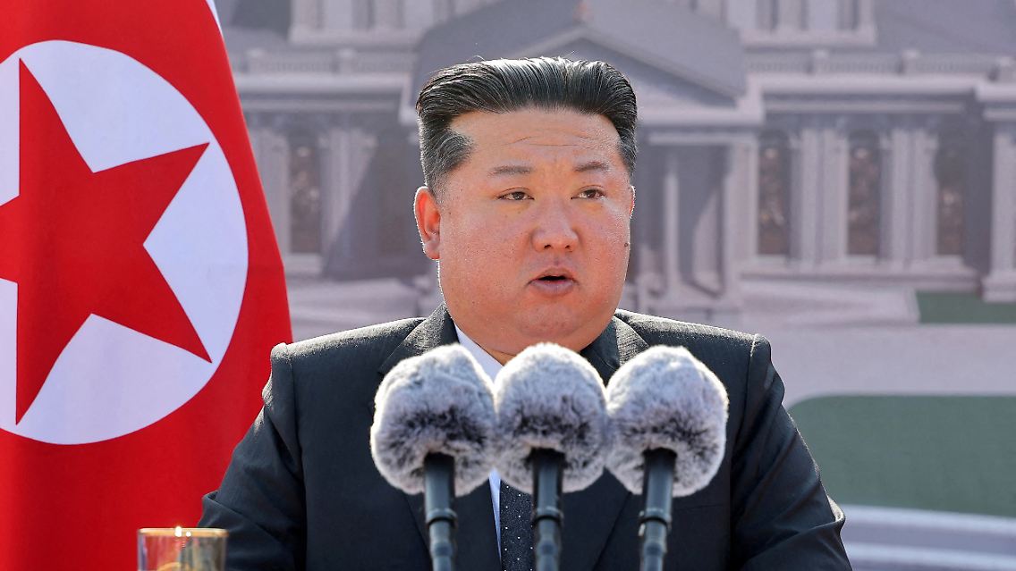 Kim hielt bei der Zeremonie in Pjöngjang "eine bedeutungsvolle Rede", so KCNA.