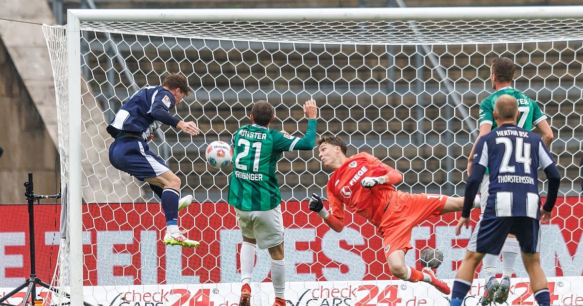 Heimtor und Sieg: Hertha-Premieren beim 2:1 gegen Münster