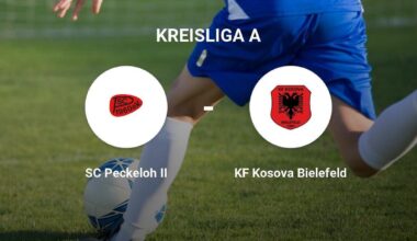 Enger Ausgang für KF Kosova Bielefeld gegen SC Peckeloh II | Haller Kreisblatt