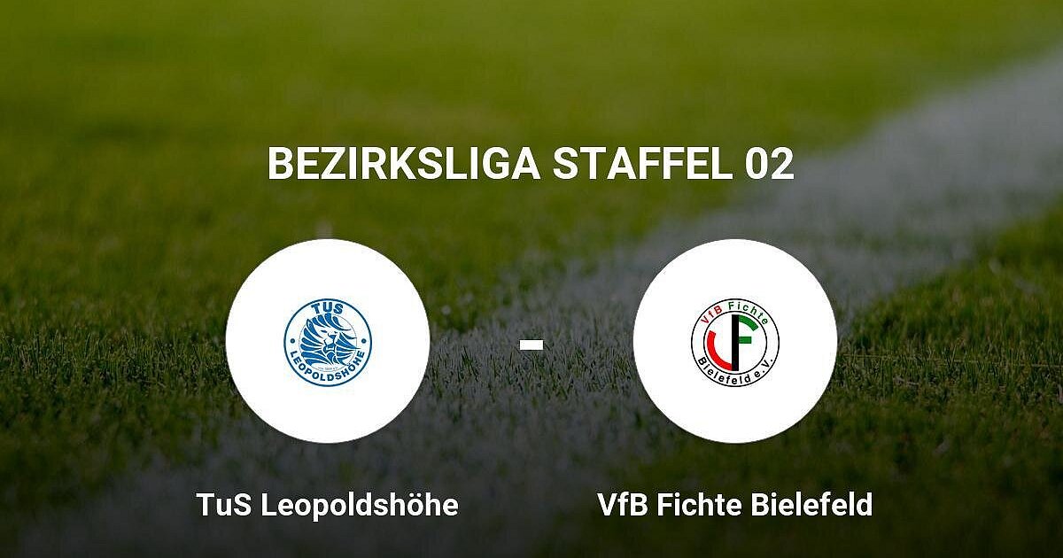Remis im Duell zwischen dem TuS Leopoldshöhe und dem VfB Fichte Bielefeld