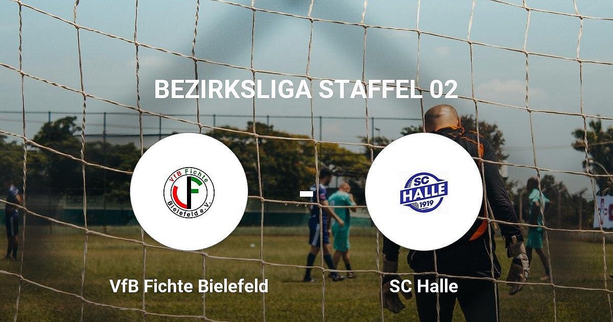 Der VfB Fichte Bielefeld gegen das Team der SC Halle