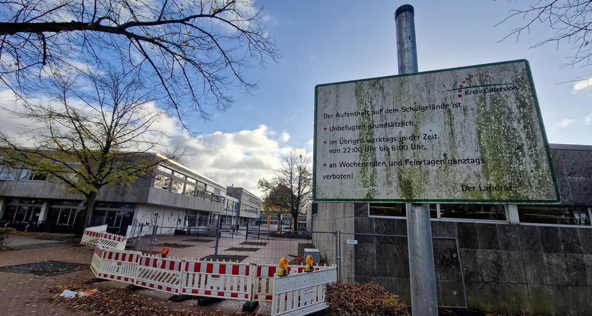 Zaun soll Haller Schulgelände vor nächtlicher Zerstörungswut bewahren | Haller Kreisblatt