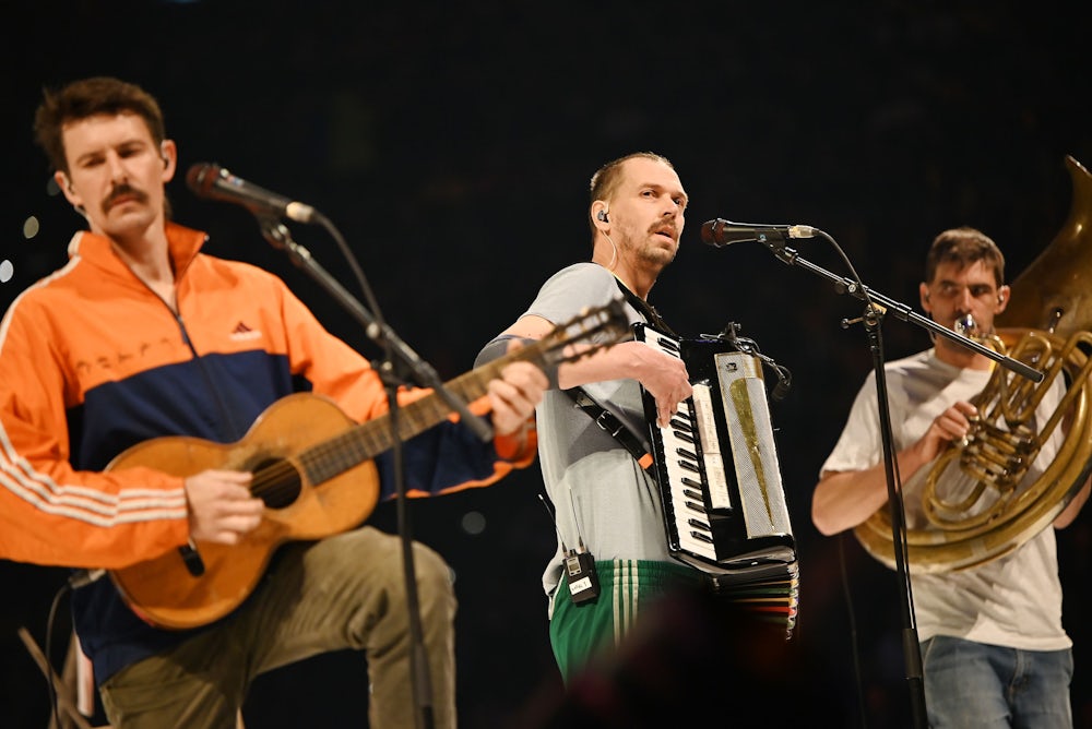 Reunion fürs Jubiläumskonzert in der Olympiahalle: die Oberammergauer Band Kofelgschroa.