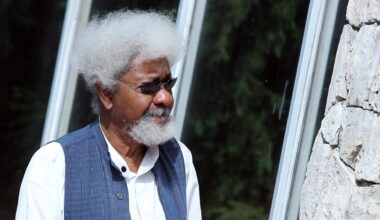 Der nigerianische Autor und Nobelpreisträger Wole Soyinka, aufgenommen 2012