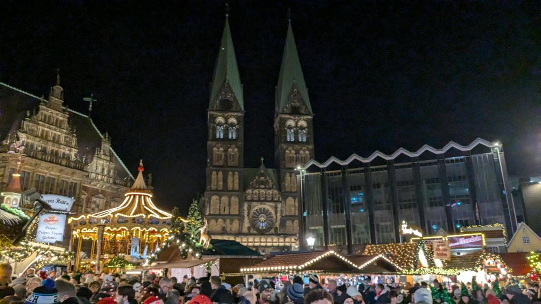 Der Bremer Weihnachtsmarkt und Schlachtezauber