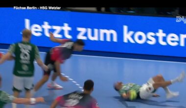 Handball: Freihöfer wie durch ein Wunder unverletzt nach Monster-Sturz | Sportmix