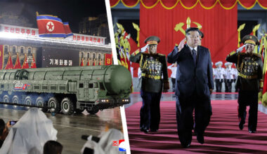 Protz-Parade in Nordkorea: Kims neue Rakete kann die USA treffen | Politik