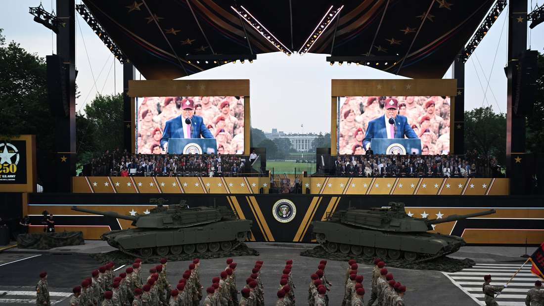 US Army Jubiläum Militärparade Trump Washington DC
