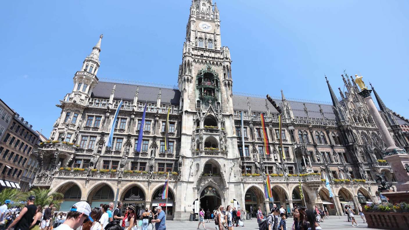 Das Neue Rathaus am Marienplatz in München