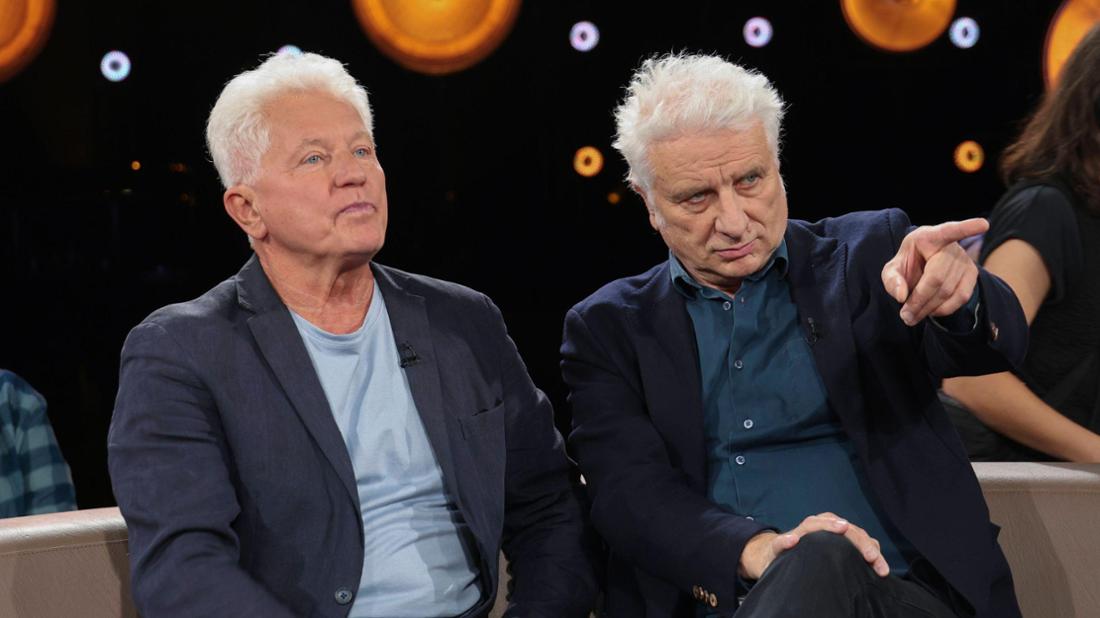 Die Münchner „Tatort“-Ermittler Miroslav Nemec und Udo Wachtveitl in der „NDR Talk Show“.