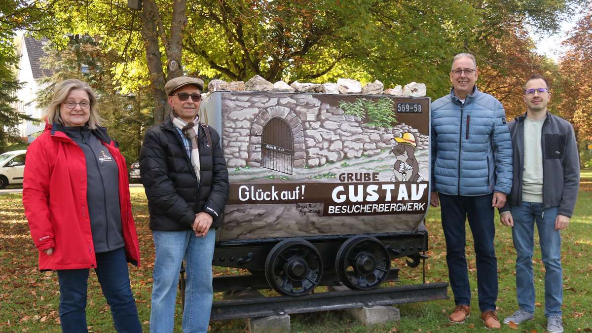 Maler Biagio Ricci gestaltet Lore zur Grube Gustav