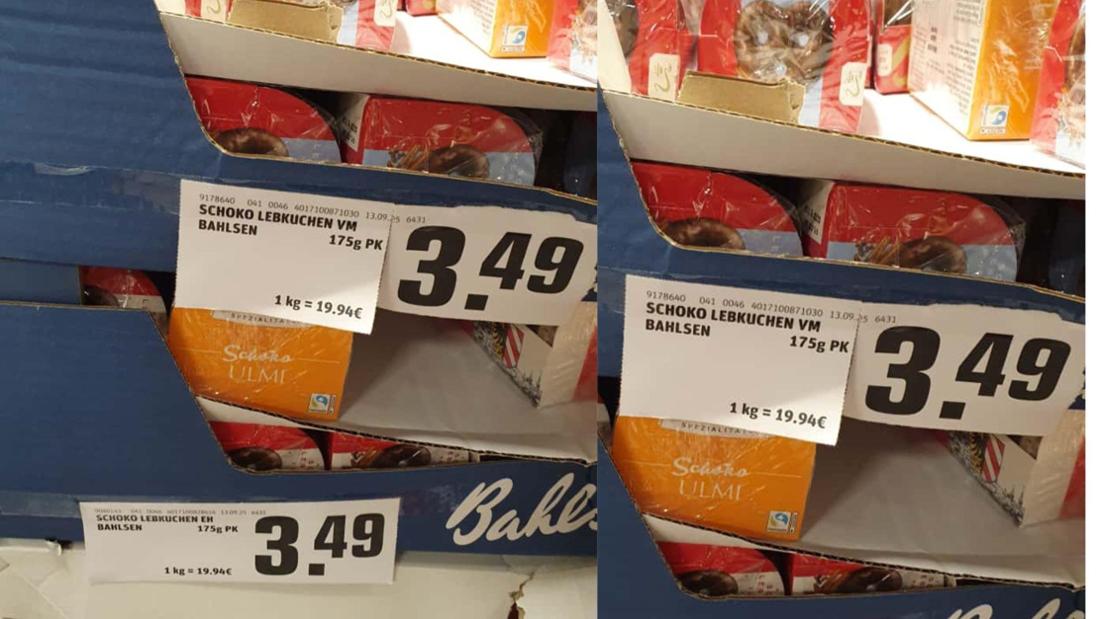 Lebkuchen in einem Rewe in Rosenheim