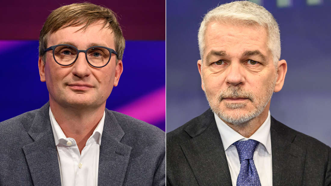 Sönke Neitzel (l.) und Carlo Masala schauen in die Kamera