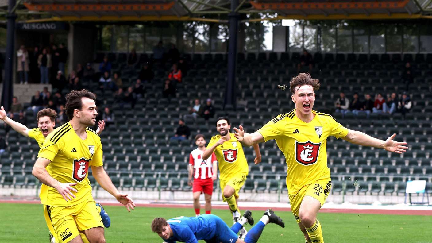 11_10_2025Göttingen 05 - VolkmarodeGöttingen Torschütze zum 1:0 Maximilian Herwig Jubel
