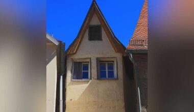 Das schmalste Haus einer Stadt in Bayern
