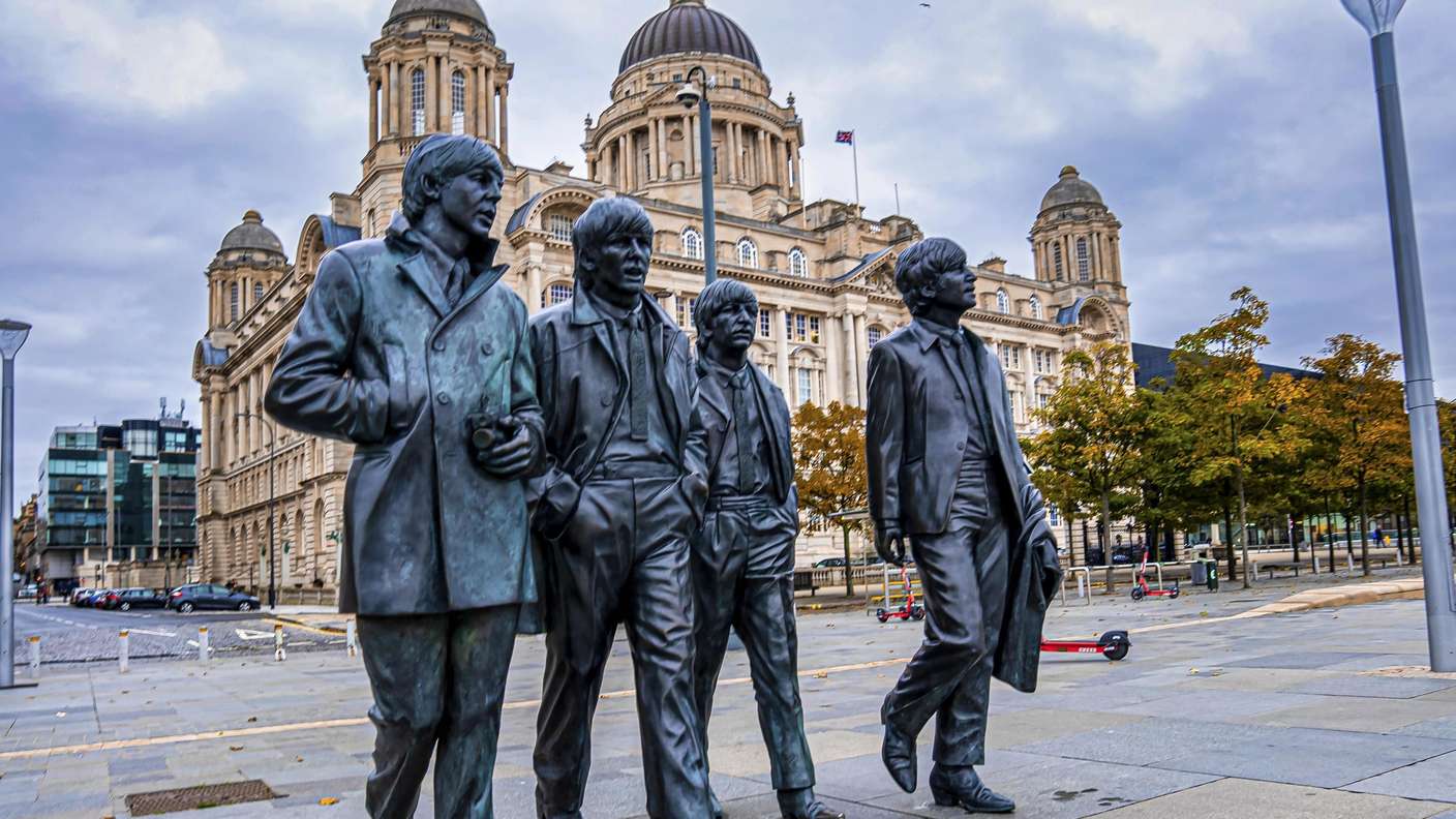 Vier berühmte Liverpooler: Paul, George, Ringo und John