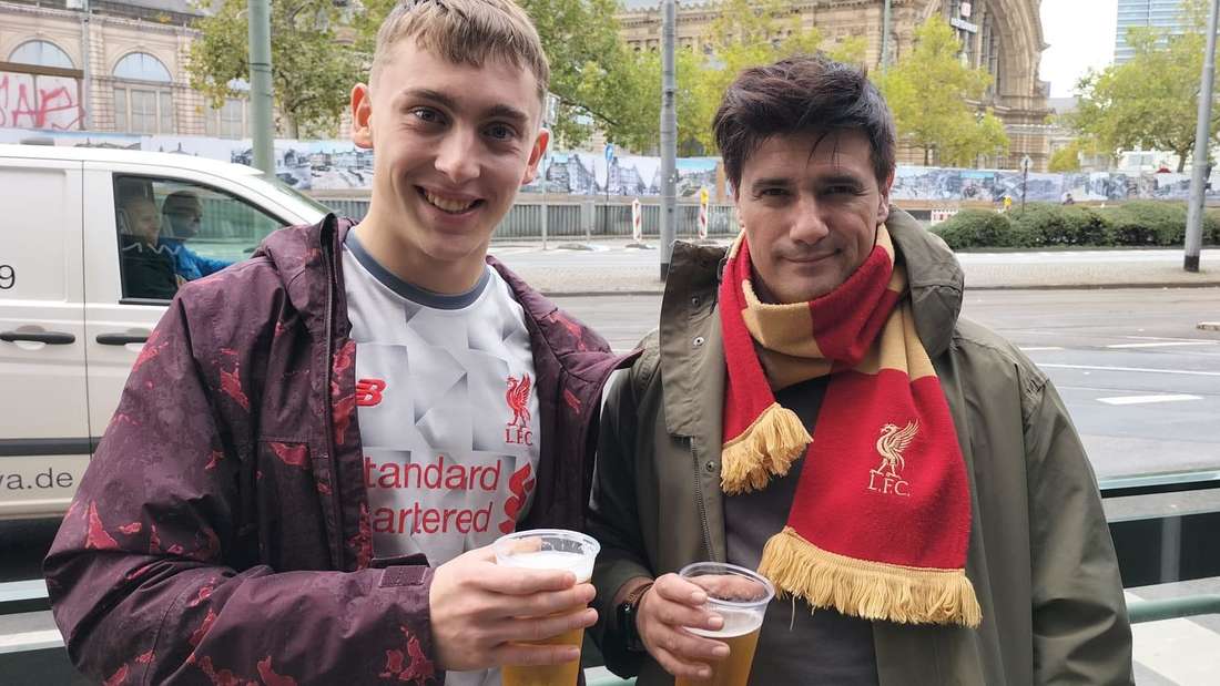 1:4 oder 1:3 geht das Spiel aus, glauben diese bulgarischen Liverpool-Fans.