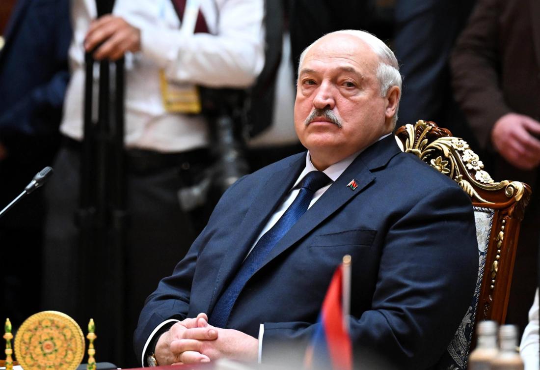 Alexander Lukaschenko bei einem Treffen der GUS-Staaten in Tadschikistan.