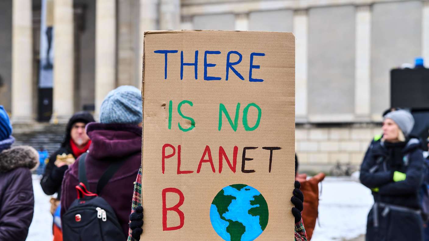 Demonstration von Fridays for Future in München im Februar 2025.