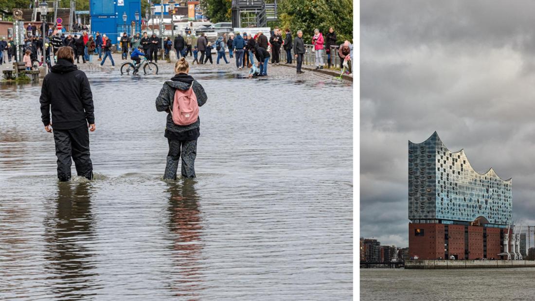Sturmtief „Joshua“ trifft am Sonntag Hamburg – Werte sollen über Sturmflutmarke steigen.