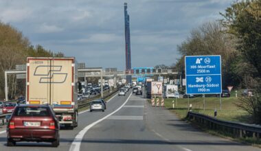 Zufahrten von der A1 auf A25 wegen Bauarbeiten gesperrt
