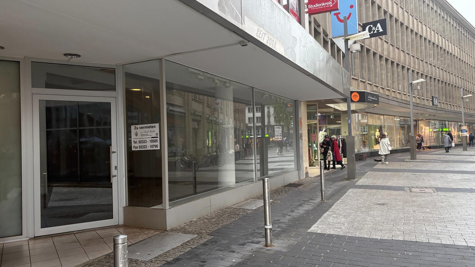 Dieses Geschäft in der Bochumer City steht seit Monaten leer