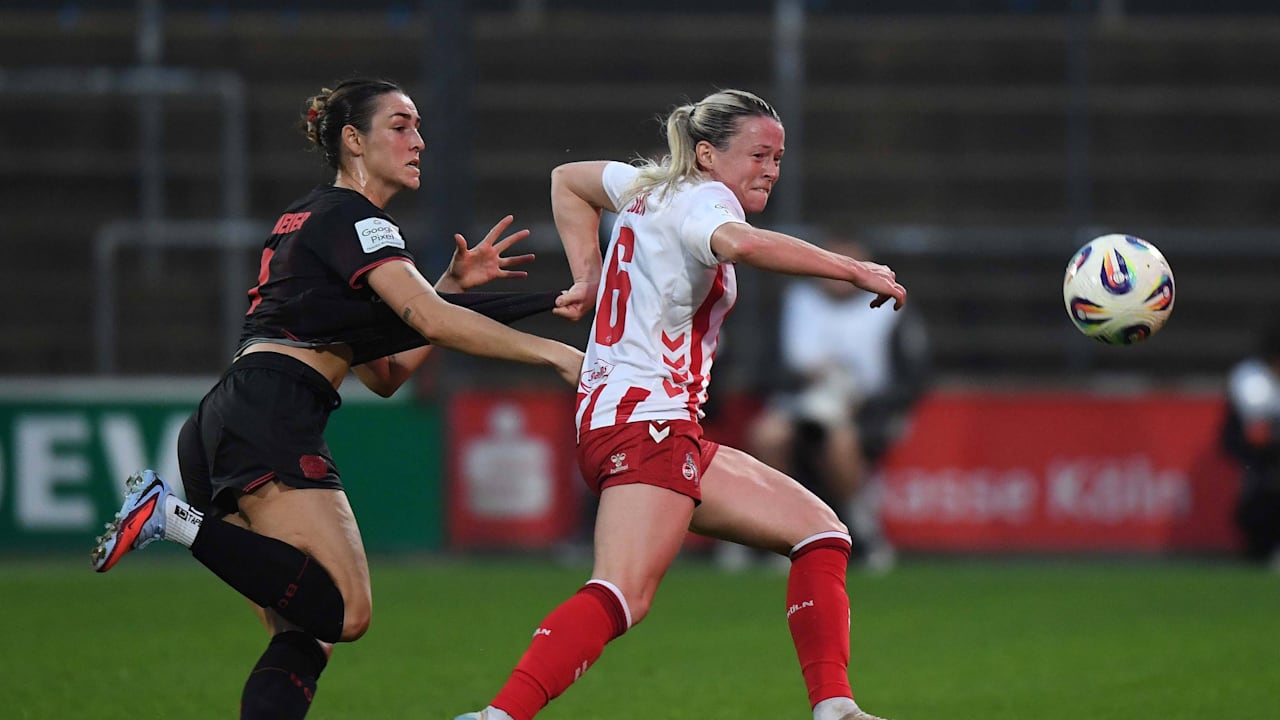 Frauen-Fußball: Wahnsinn bei Derby-Wiederholung in Köln: Leverkusen rettet Punkt aus 50 Metern | Sport