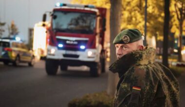 Übungsalarm in der Stauffenberg-Kaserne in Dresden