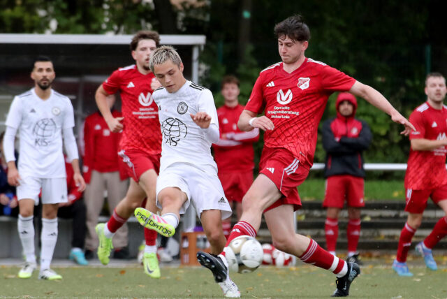 Ben Dahlmann im Zweikampf