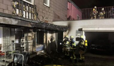 Kinder aus brennendem Wohnhaus gerettet