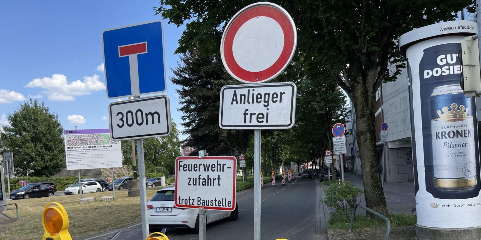 Märkische Straße ab heute gesperrt – Live-Verkehrsticker
