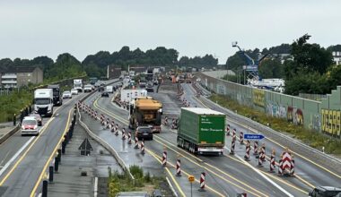 Baustelle in Dortmund: Lkw-Unfall auf der B1