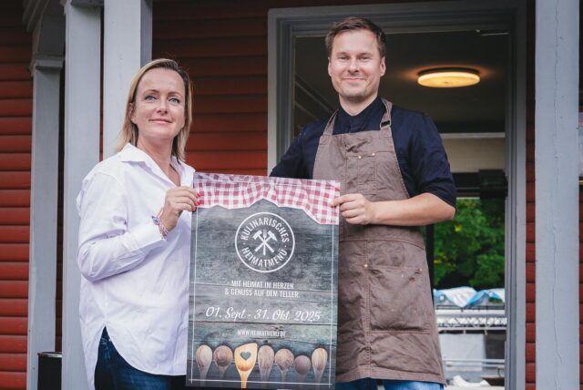 Marlen Kempf und Küchenchef Dominik Golabek servieren im  Herbst ein „Heimatmenü“.