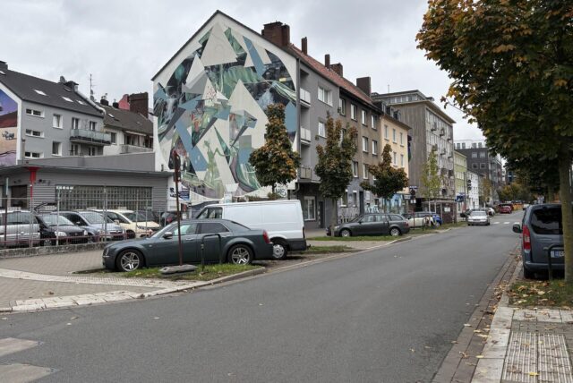 Der Blick auf die Lange Staße in Dortmund.