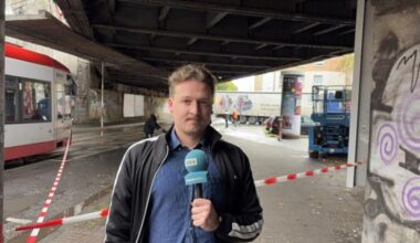 Lkw bleibt in Oberleitung hängen: Feuerwehr-Einsatz in der Nordstadt