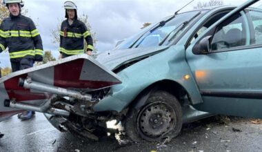 Unfall in Werne Auto aus Dortmund fährt über Kreisel