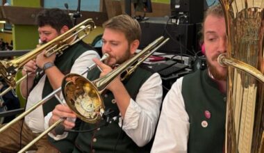 Oliver Gotzler aus Osterhofen hat auf der Wiesn musiziert