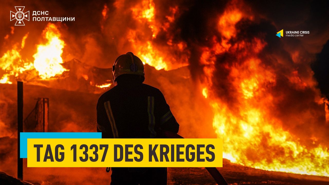 1337. Kriegstag: Massiver Angriff auf Ukraine, ISW-Bericht über amerikanische und russische Ziele